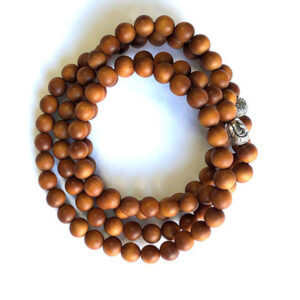 Men's Sandalwood Buddha Beads Long Bracelet Prayer Beads108Beaded Sweater Chain8mm Beaded Buddha Head Long Bracelet