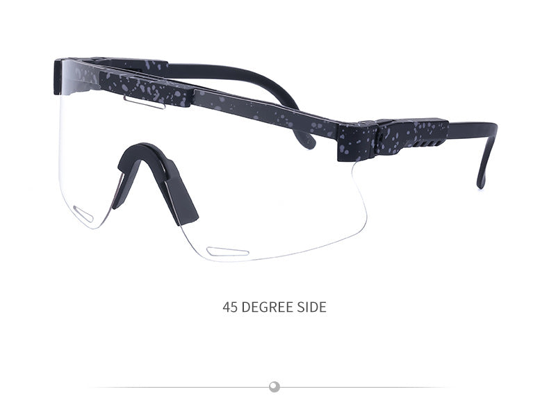 New European and American Style Colorful Outdoor Cycling Windproof Sunglasses for Men and Women Integrated Sports Sun Protection Sunglasses - 图片 28