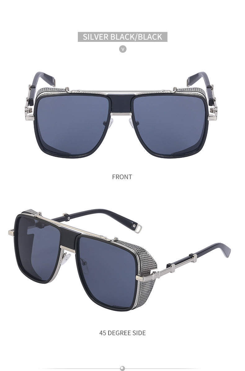 European and American Steampunk Sunglasses for Men, UV Protection, Full Coverage, Sunscreen Sunglasses for Women, Trendy Wholesale Glasses - 图片 32