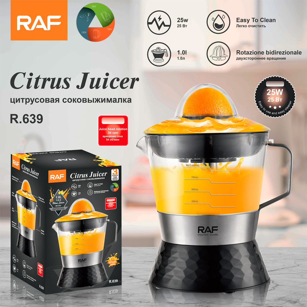 RAF EU Plug Electric Fresh Orange Juicer1L Household automatic juicer lemon orange juicer small portable - 图片 10