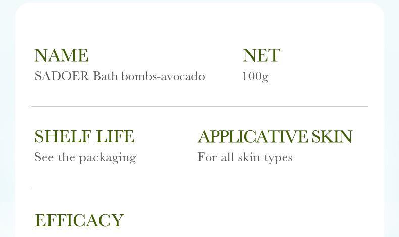 Rose Bath Salt Balls SADOER Deep Cleansing Body Universal Bath Ball Cross-Border Foreign Trade Wholesale - 图片 26