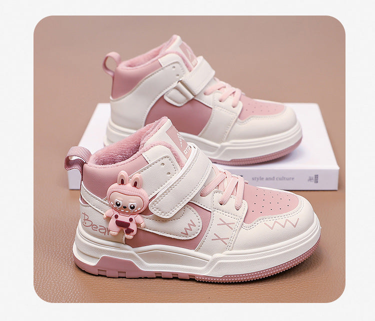 Fashion Doll Labubu Girls' Shoes Princess Shoes2025New Autumn Children's Soft Sole Casual Sports Shoes - 图片 27