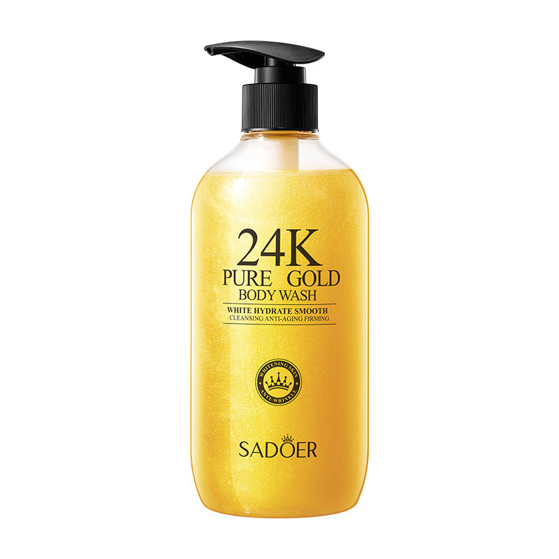 24K Gold Shower Gel500ml SADOER Cleansing and Moisturizing Fragrance Body Wash Cross-Border Wholesale - 图片 6