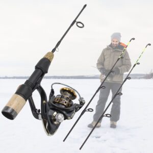 60cm Double Tip Ice Fishing Winter Fishing Set FBA Overseas Warehouse Fishing Gear European and American Hot-Selling Ice Fishing Rod