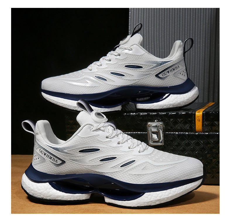 Summer Breathable Men's Shoes2025New Youth Sports Casual Running Shoes Student Lightweight Dad Mesh Trendy Shoes - 图片 26