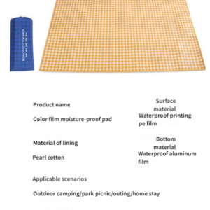 Outdoor Color Film Thickened Waterproof Camping Mat Picnic Mat Lawn Mat Picnic Cloth Mat Dormitory Floor Mat Moisture-Proof Mattress