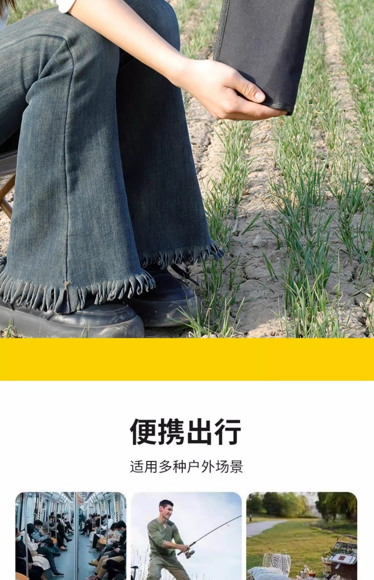 Outdoor Folding Stool Portable Handle Bag Fishing Stool Small Folding Chair Camping Full Folding Chair Foldable - 图片 21