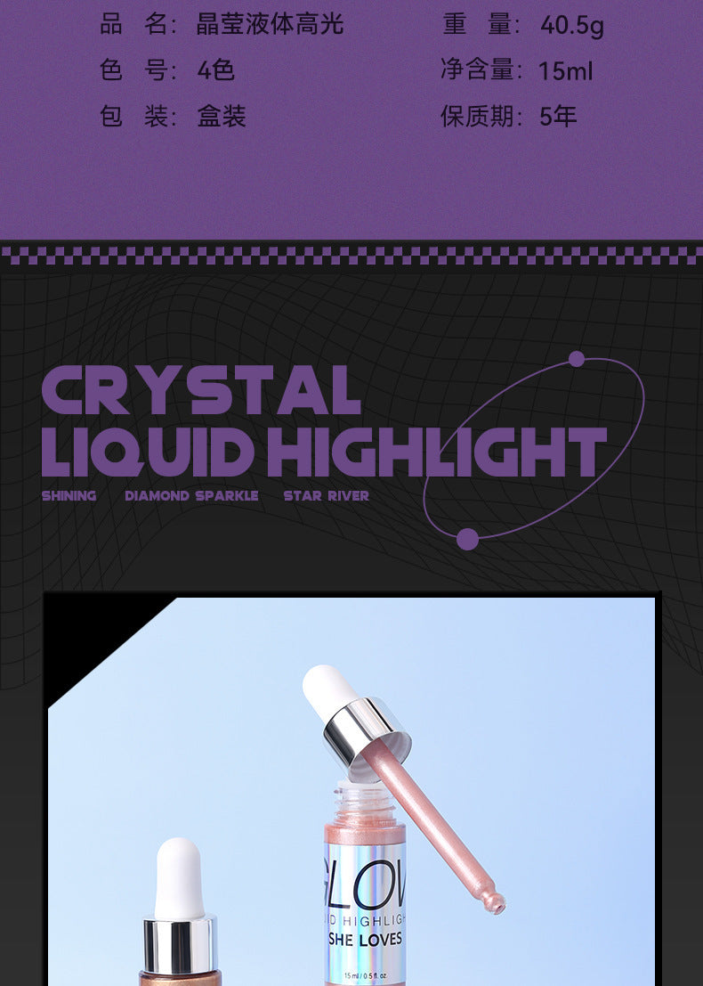 SHELOVES Highlight Liquid Contour Shadow Nose Shadow Diamond Brightening Liquid Face Body Highlight - 图片 21
