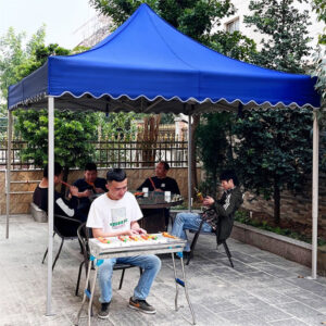 Outdoor Rain Shelter Advertising Tent Folding Telescopic Four-Corner Rain Shelter Sunshade Umbrella Direct from Manufacturer