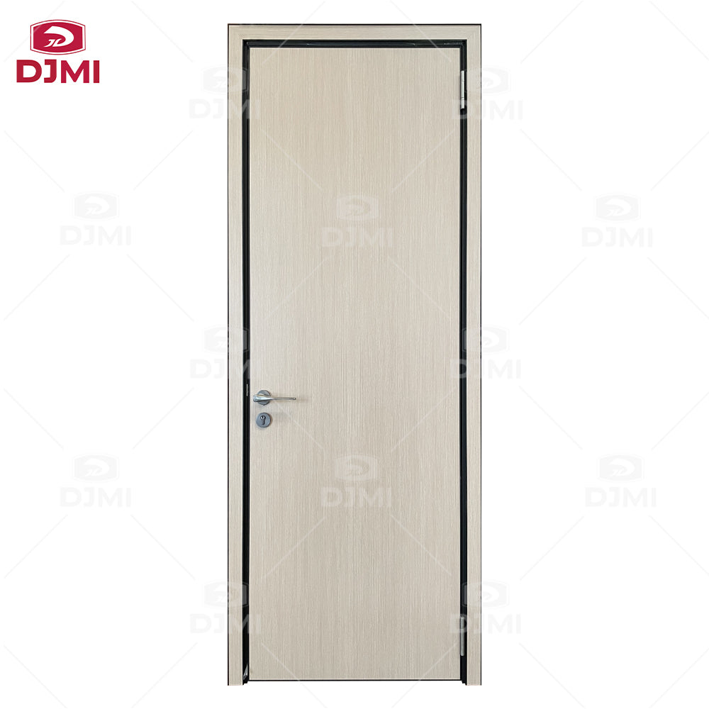Fire Protection Certification Modern New Designs Bedroom Metal Frame Interior Solid Wooden Room Doors for Houses - 图片 5
