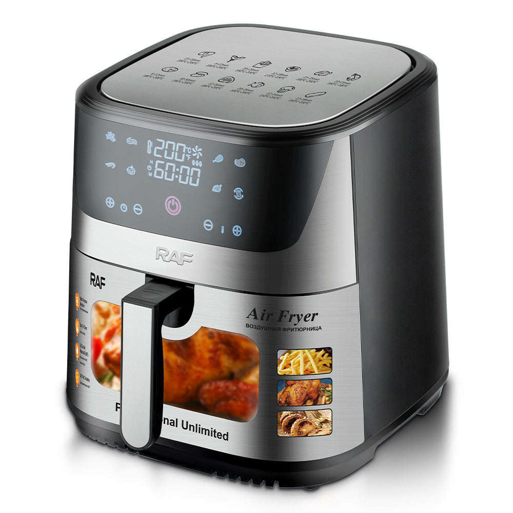 RAF European Standard Large Capacity Air Fryer8L Multifunctional Household Electric Deep Fryer with Visual Intelligent Touchscreen and Oil-Free - 图片 13