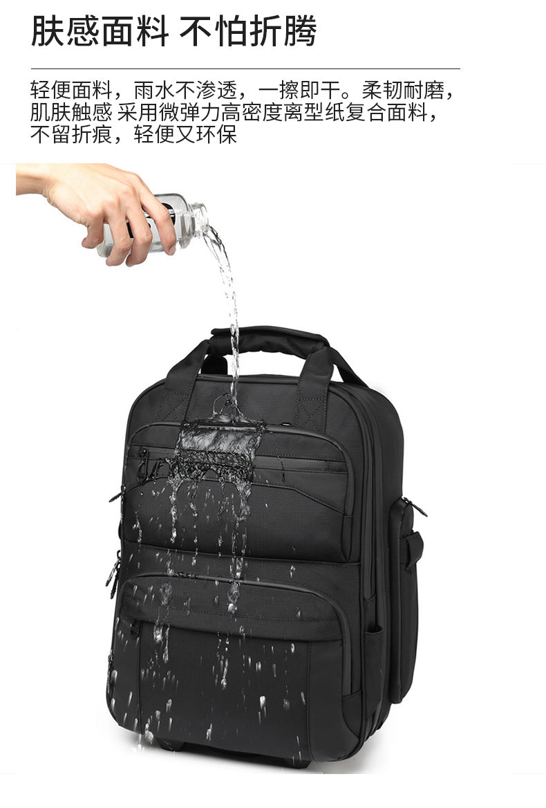 Trolley Travel Bag Business Boarding Bag Large Capacity Waterproof Oxford Cloth Multifunctional Handheld Wheeled Travel Bag - 图片 24