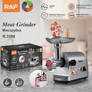 RAF Electric Meat Grinder Desktop Multi-Functional Kitchen Household Sausage Stuffer High-Power Meat Mincer Mixer
