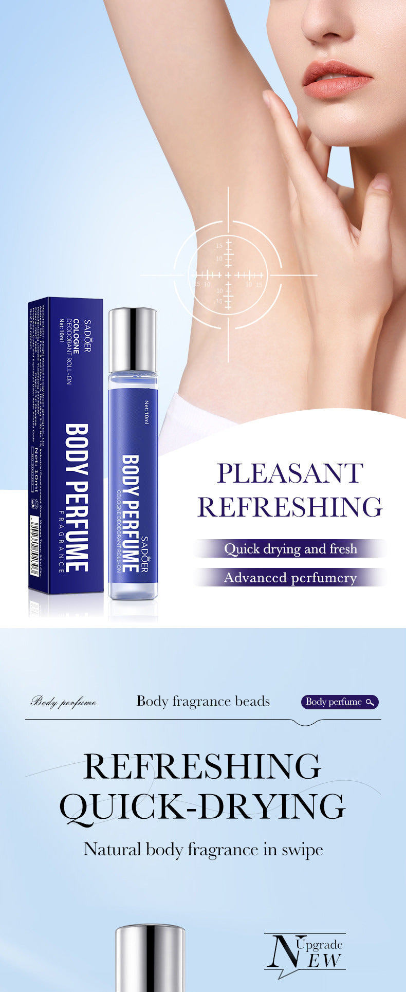 Roll-on Body Perfume SADOER Ancient Dragon silver Long-lasting Fresh Roll-on Perfume Cross-border Wholesale - 图片 9