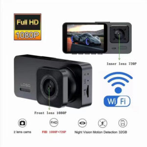 S10New Dash Cam2Inch IPS Hd1080P WIFI Three-Channel Recorder Cardvr