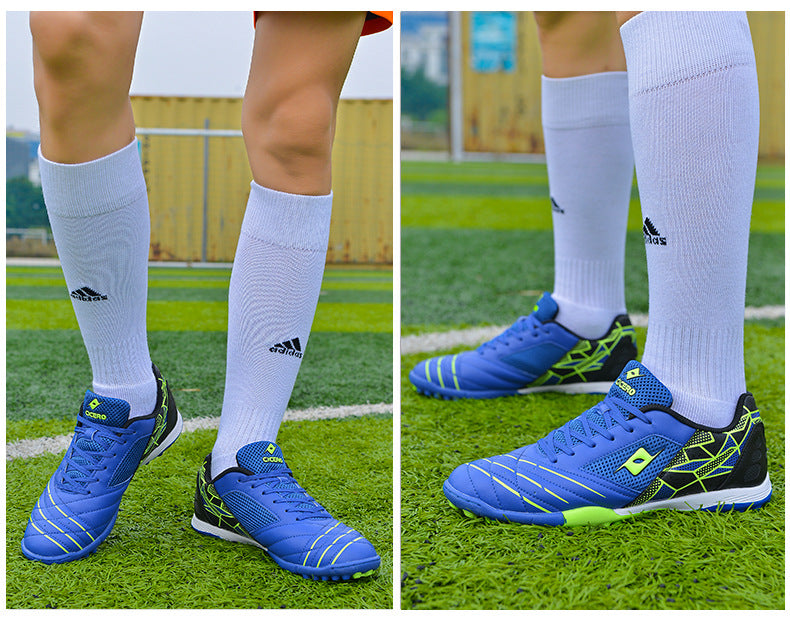 Men's Soccer Shoes TF Velcro Magic Tape Children's Sports Shoes for Primary and Secondary School Students and Teenagers for Sports Competitions and Training - 图片 23