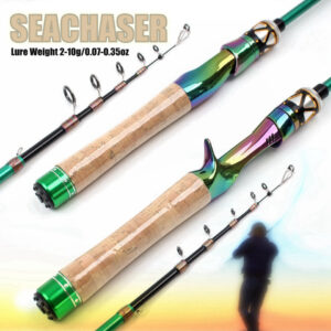 E-commerce Ultra-short Carbon Fiber Shrink UL Portable Lure Rod Electroplated Telescopic Stream Lure Rod