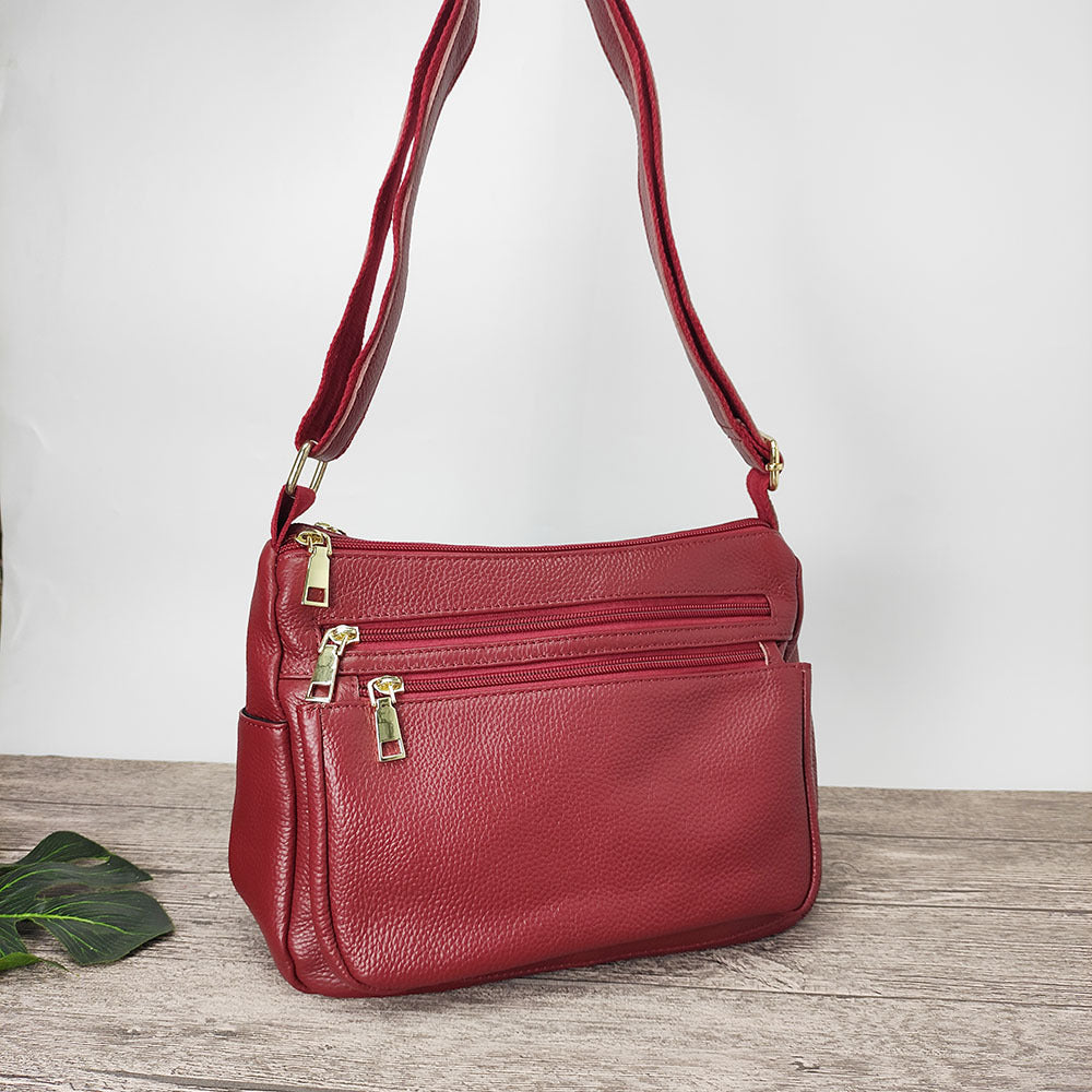 Mom's Handbag for Women2025New Genuine Leather Crossbody Bag Large Capacity Luxury Top Layer Cowhide Versatile for Middle-aged - 图片 11