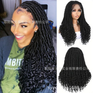 Synthetic Full Lace Wig Braided Wigs Goddess Crochet Box Wig