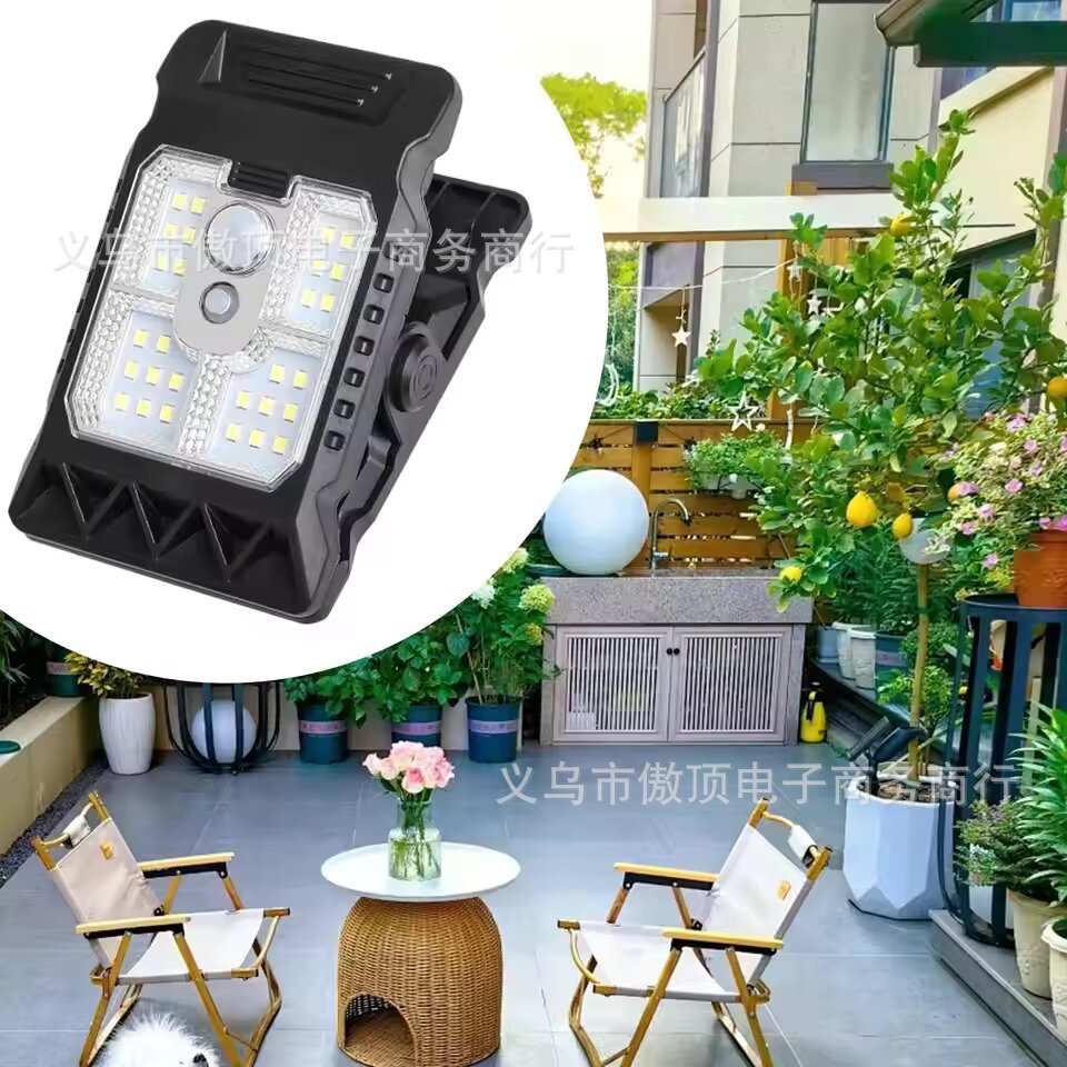 Solar Clip Light Human Body Sensing Outdoor Garden Light Garden Lighting Solar Fence Light Wall Light - 图片 3
