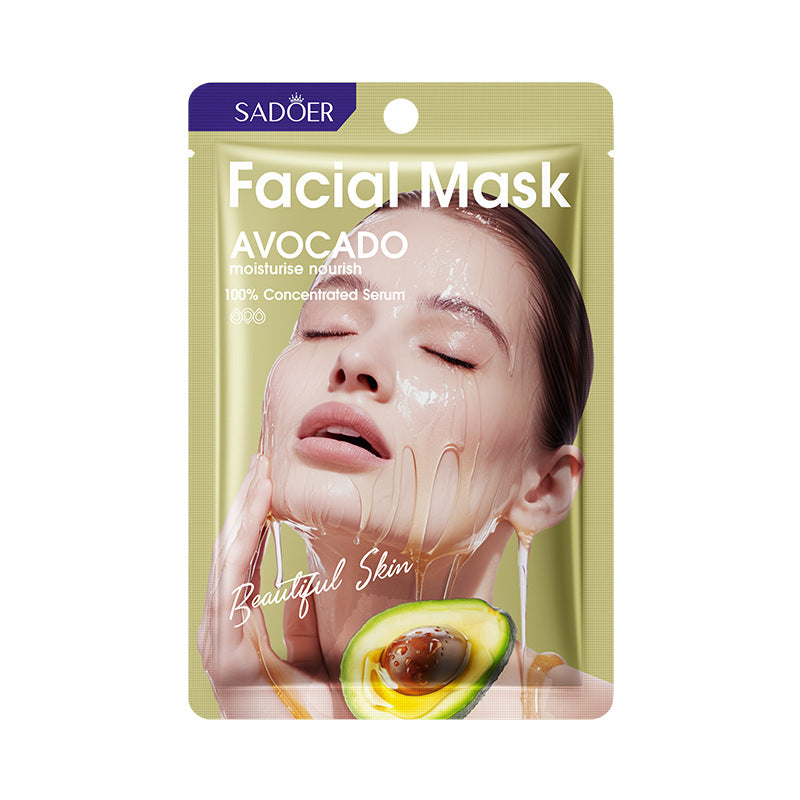 Honey Avocado Nourishing Mask SADOER Moisturizing and Hydrating Face Mask Cross-Border Wholesale - 图片 6
