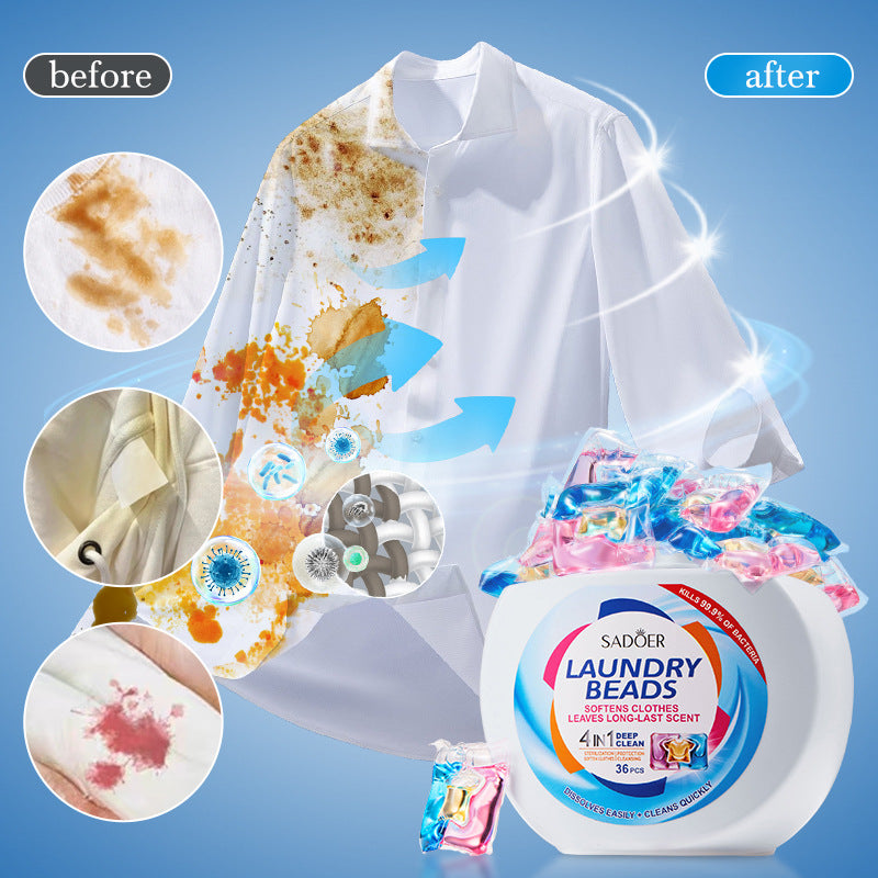 Laundry Pods SADOER Deep Cleaning Clothes Clean Laundry Detergent Foreign Trade Wholesale - 图片 4