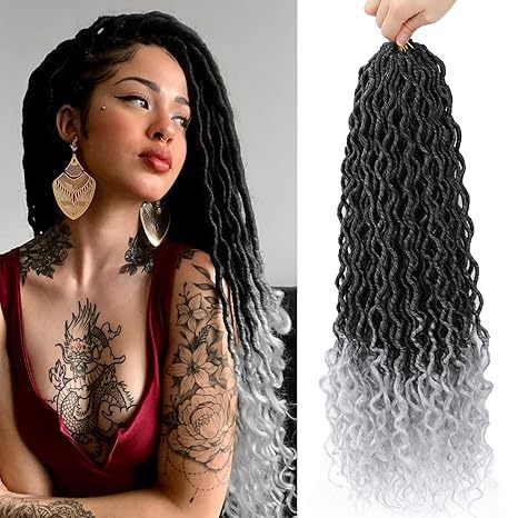 Cross-border European and American Synthetic Hair Wigs Curved Up and Down Crochet Hair Wigs Goddess Faux Locks Curly Handwoven - 图片 16