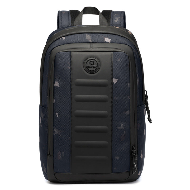 ozuko Business Backpack Men's Large Capacity Computer Backpack Outdoor Waterproof Travel Backpack Backpack - 图片 6