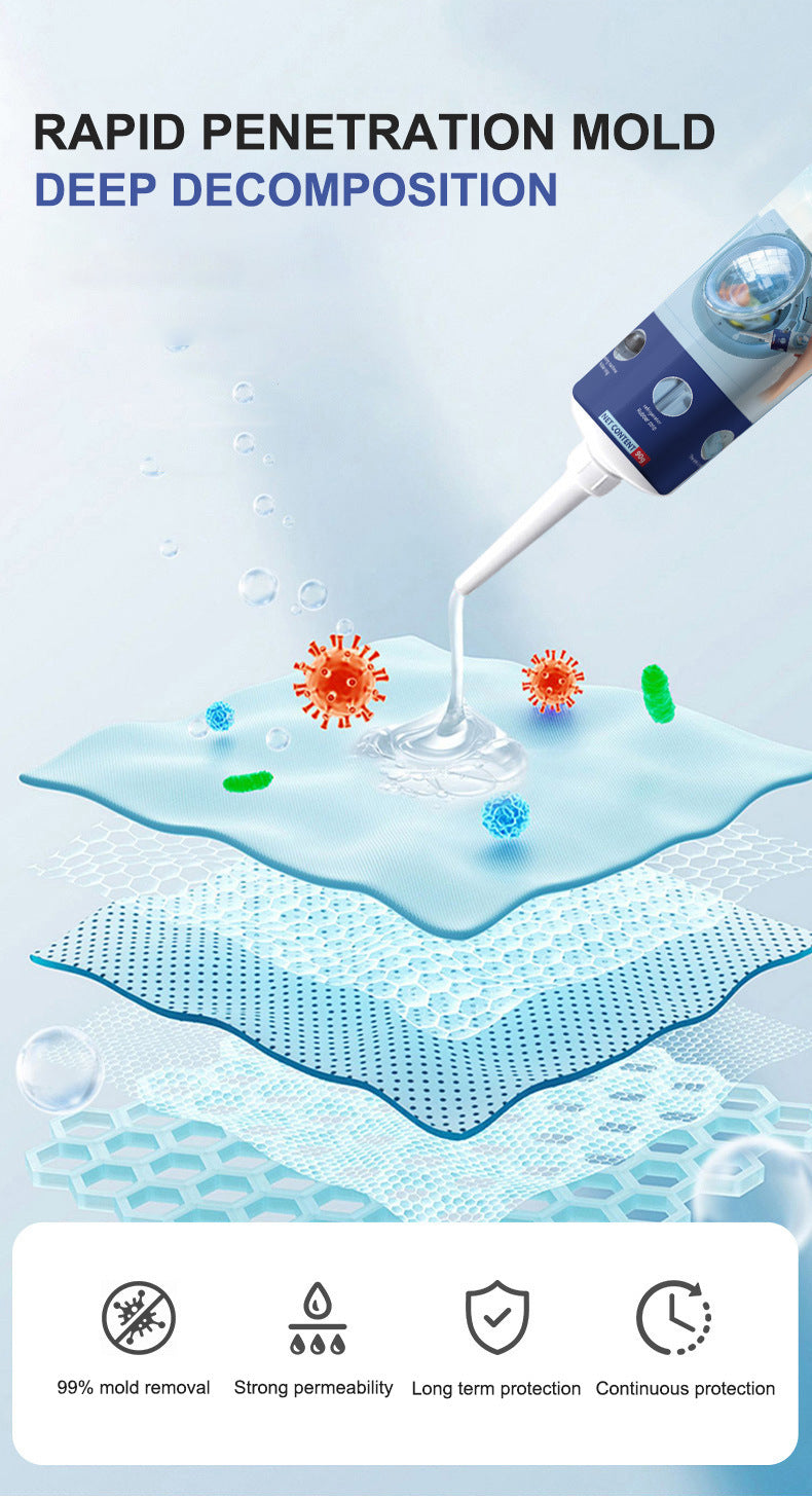 Ant-mold agent Wall Tile Sink Mold Removal Gel Washing Machine Refrigerator Seal Mold Removal Gel Antibacterial - 图片 8