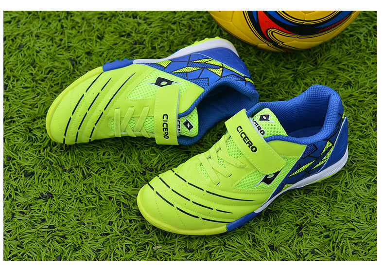 Men's Soccer Shoes TF Velcro Magic Tape Children's Sports Shoes for Primary and Secondary School Students and Teenagers for Sports Competitions and Training - 图片 38