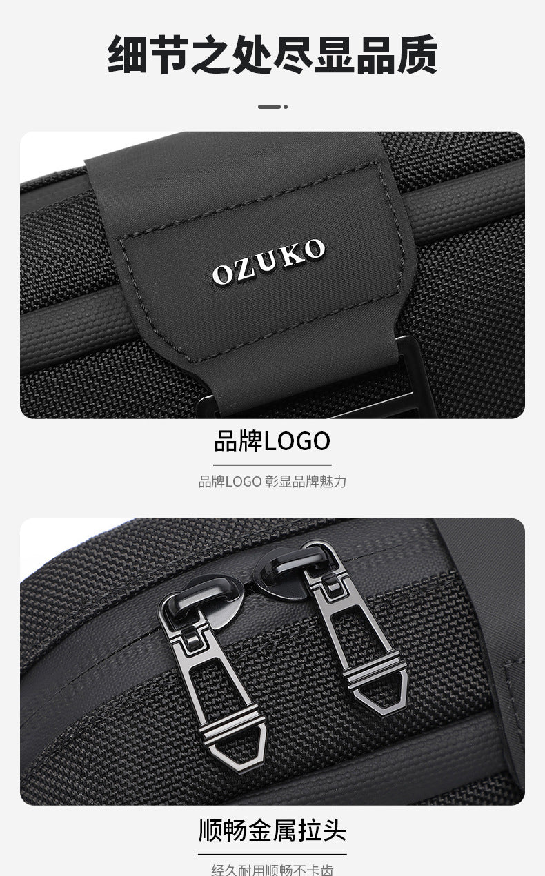Men's Crossbody Bag High-End Single Shoulder Bag Portable Small Bag Waterproof Oxford Cloth Mini Men's Bag Trendy Style - 图片 22