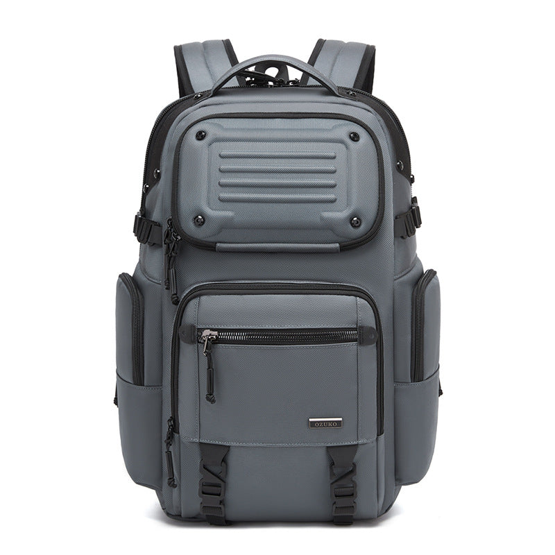 ozuko Business Backpack Men's Large Capacity Waterproof Computer Bag15.6Men's Commuter Backpack with High-End Feel - 图片 4