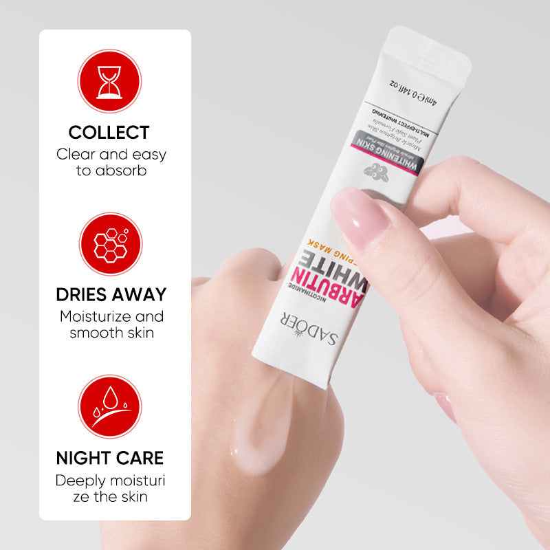 Arbutin Good Night Freeze Mask SADOER Niacinamide No-Rinse Sleeping Mask Strip Pack Cross-Border Wholesale - 图片 5