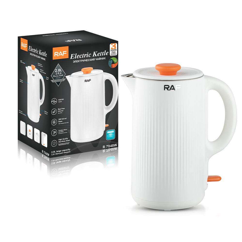 RAF European Standard Electric Kettle Household Food Grade304Seamless Stainless Steel Anti-Dry Boiling Kettle2L - 图片 13