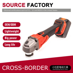 Cross-Border Foreign Trade Dropshipping Electric Angle Grinder Brushless Lithium Battery Tool Two Batteries One Charger High-Power Angle Grinder Grinding