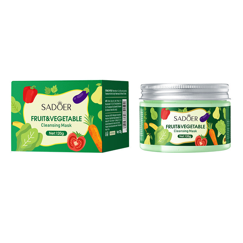 Fruit and Vegetable Cleansing Mask SADOER Deep Cleansing Facial Mud Mask Wholesale - 图片 6