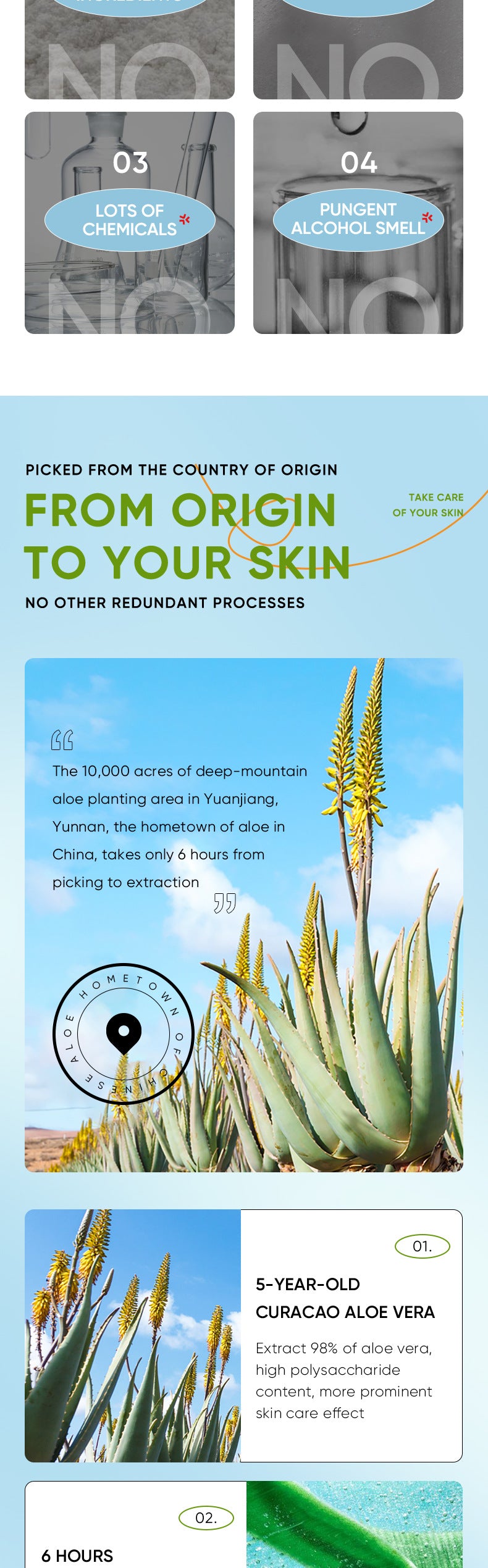 Aloe Vera Skincare Set SADOER Cleansing, hydrating, moisturizing, and nourishing foreign trade manufacturer wholesale - 图片 27