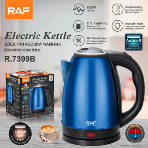 RAF European Standard Double-layer Anti-dry Boiling Kettle for Kitchen2L Health Kettle Fast Electric Kettle R .7399