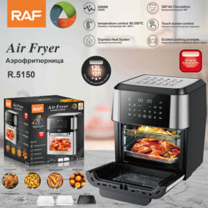 RAF European Standard Large Capacity Air Fryer12L Multifunctional Household Electric Deep Fryer with Visual Intelligent Touchscreen and Oil-Free