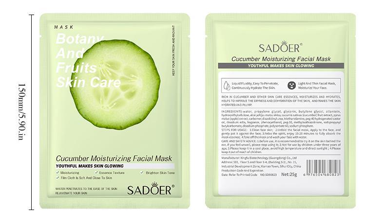 Fruit Mask SADOER Avocado Rose Hydrating Moisturizing Tablets Cross-border Foreign Trade Skincare Wholesale - 图片 36