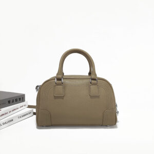 Large Capacity Genuine Leather Bag Top Layer Cowhide Women's Bag Single Shoulder Crossbody Ladies' Bag Handbag Round Bag Fashion Versatile