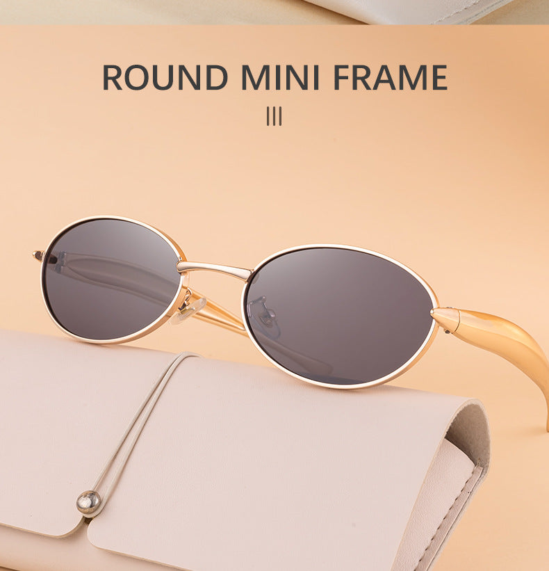 Oval Sunglasses for Women2025New European and American Style Personality Sunglasses with High-end Feel, Sun Protection, Trendy Fashion Glasses - 图片 18