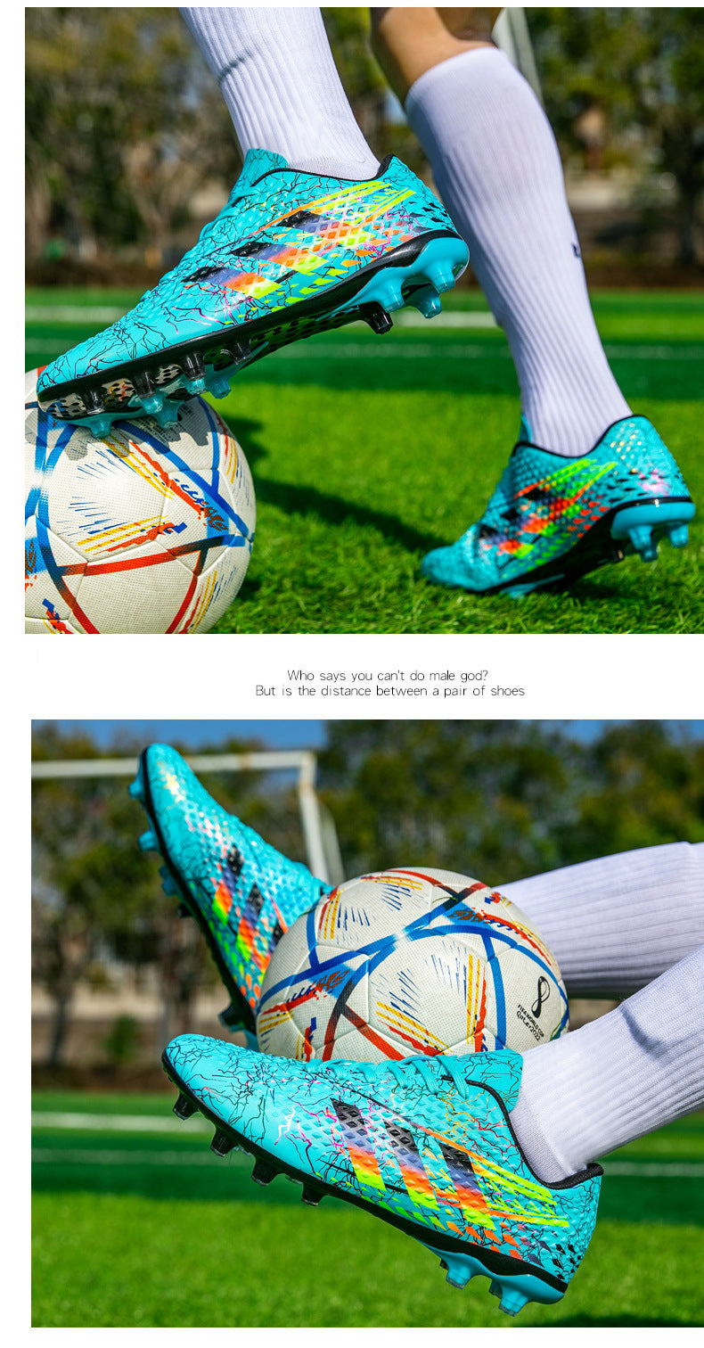 New professional football shoes for men and women AG Spike TF Broken Nail Youth Student Grassland Competition Training Shoes - 图片 22