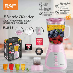 RAF Grind Ice Smoothie1.5L Electric Meat Grinder Soy Milk Maker Blender High-Speed Blender Household Juice Blender