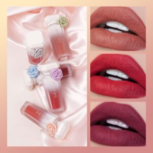 Europe and America SHELOVES Rose Matte Lip Glaze Long-lasting Non-stick Cup Non-fading Genuine Lip Gloss Makeup Wholesale