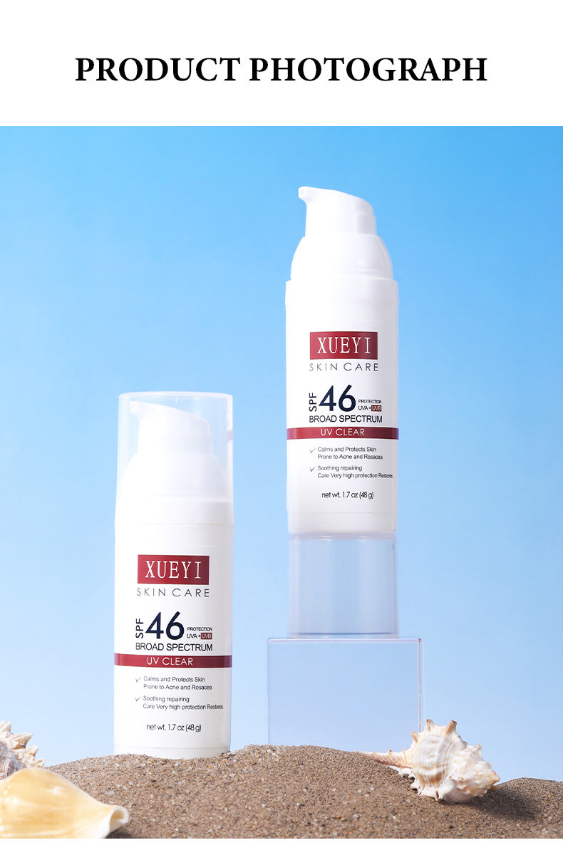 High SPF Sunscreen Lotion Transparent Moisturizing Non-Greasy UV Protection Sunscreen Brightening Isolation Manufacturer Wholesale - 图片 15