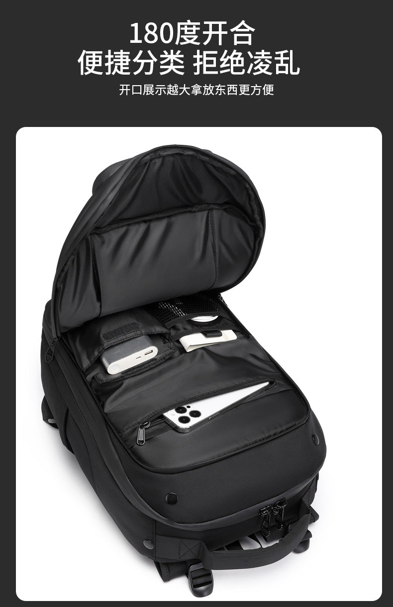 ozuko Business Backpack Men's Waterproof Computer School Bag High-looking commuter travel backpack for college students - 图片 18