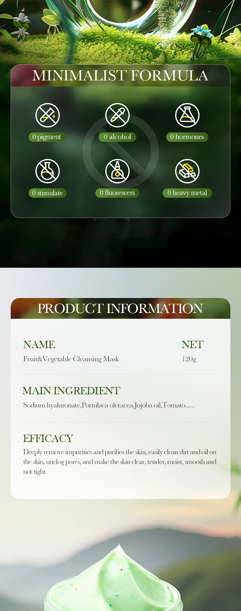 Fruit and Vegetable Cleansing Mask SADOER Deep Cleansing Facial Mud Mask Wholesale - 图片 15