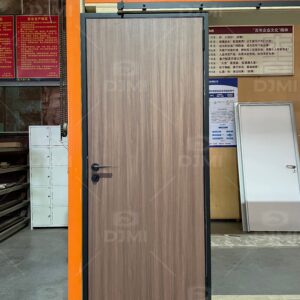 Foshan Wooden Door Manufacturer High Quality, Durable and Scratch Resistant Aluminum Frame Melamine Skin Door for Interior Room