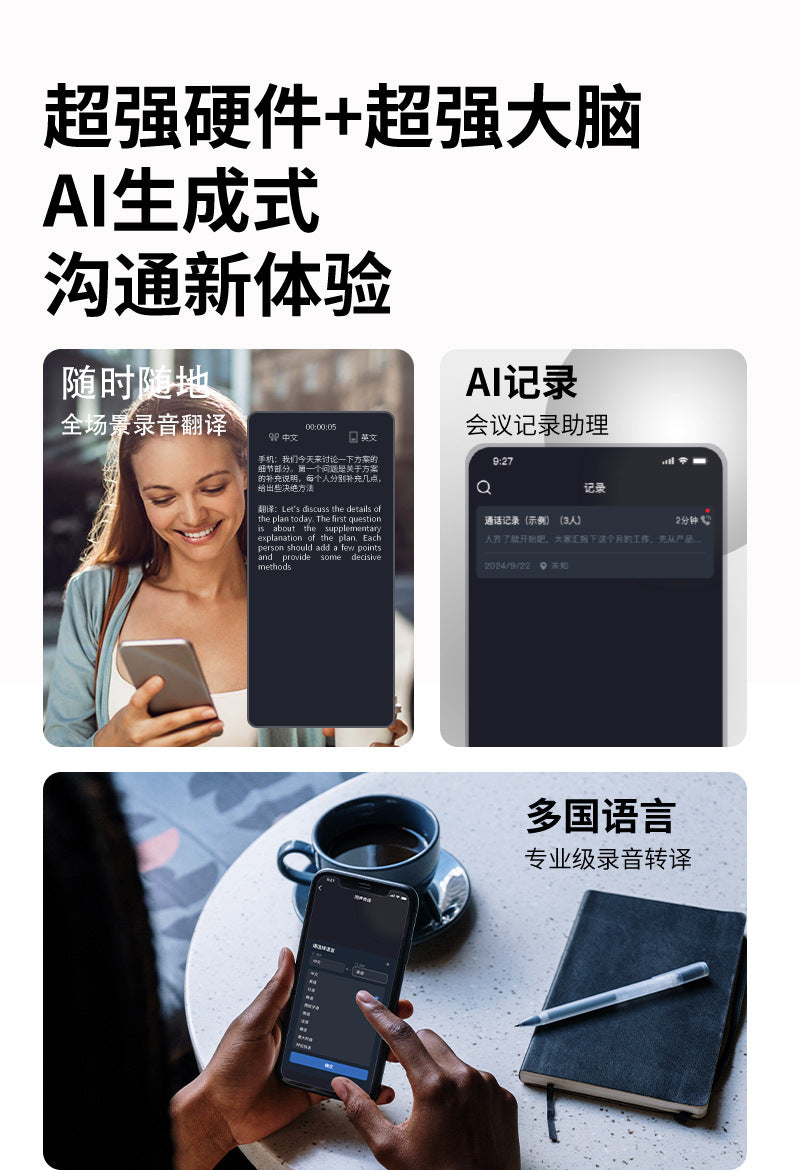 Source Manufacturer ai Smart Glasses Bluetooth Translation Call Conference Wearable Distribution Lightweight AI Glasses - 图片 10